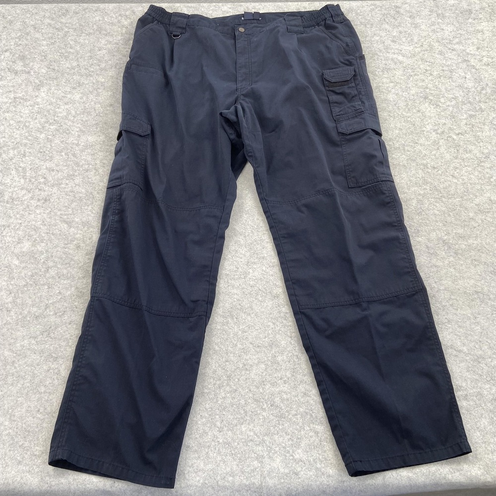 5.11 Tactical Pants Mens 44x34 (43x32) Navy Blue Cargo Workwear Relaxed Fit